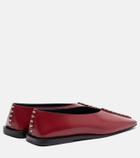 Jil Sander Embellished leather ballet flats