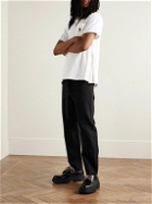 Sacai - Carhartt WIP Zip-Detailed Logo-Appliquéd Canvas-Trimmed Cotton-Jersey T-Shirt - White