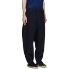 Issey Miyake Men Reversible Navy Stripe Trousers