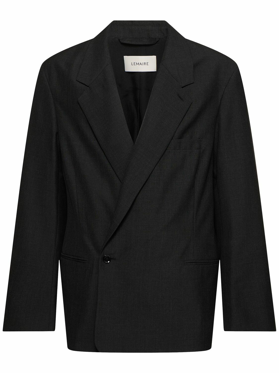 LEMAIRE Black Crombie Jacket Lemaire