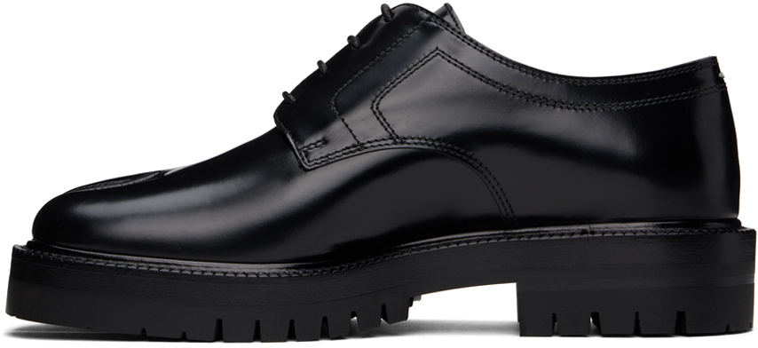Maison Margiela Black Tabi Lace-Up Derbys