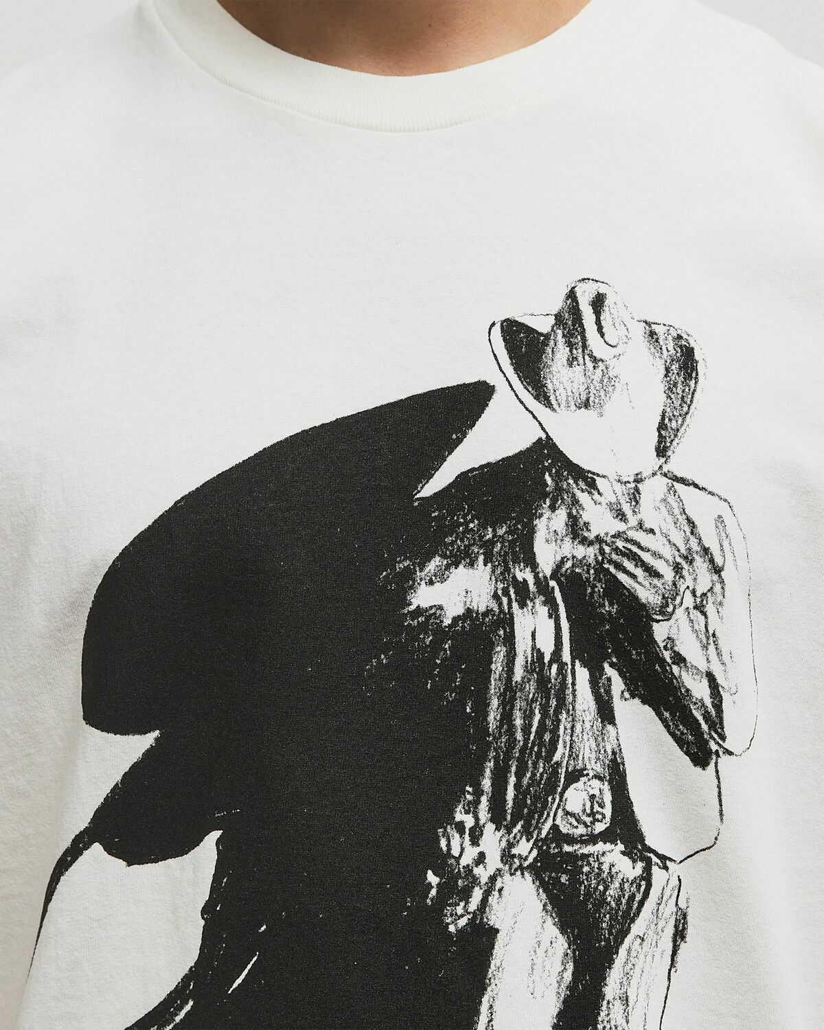 One of these Days DEAD OR ALIVE TEE White Mens Shortsleefe