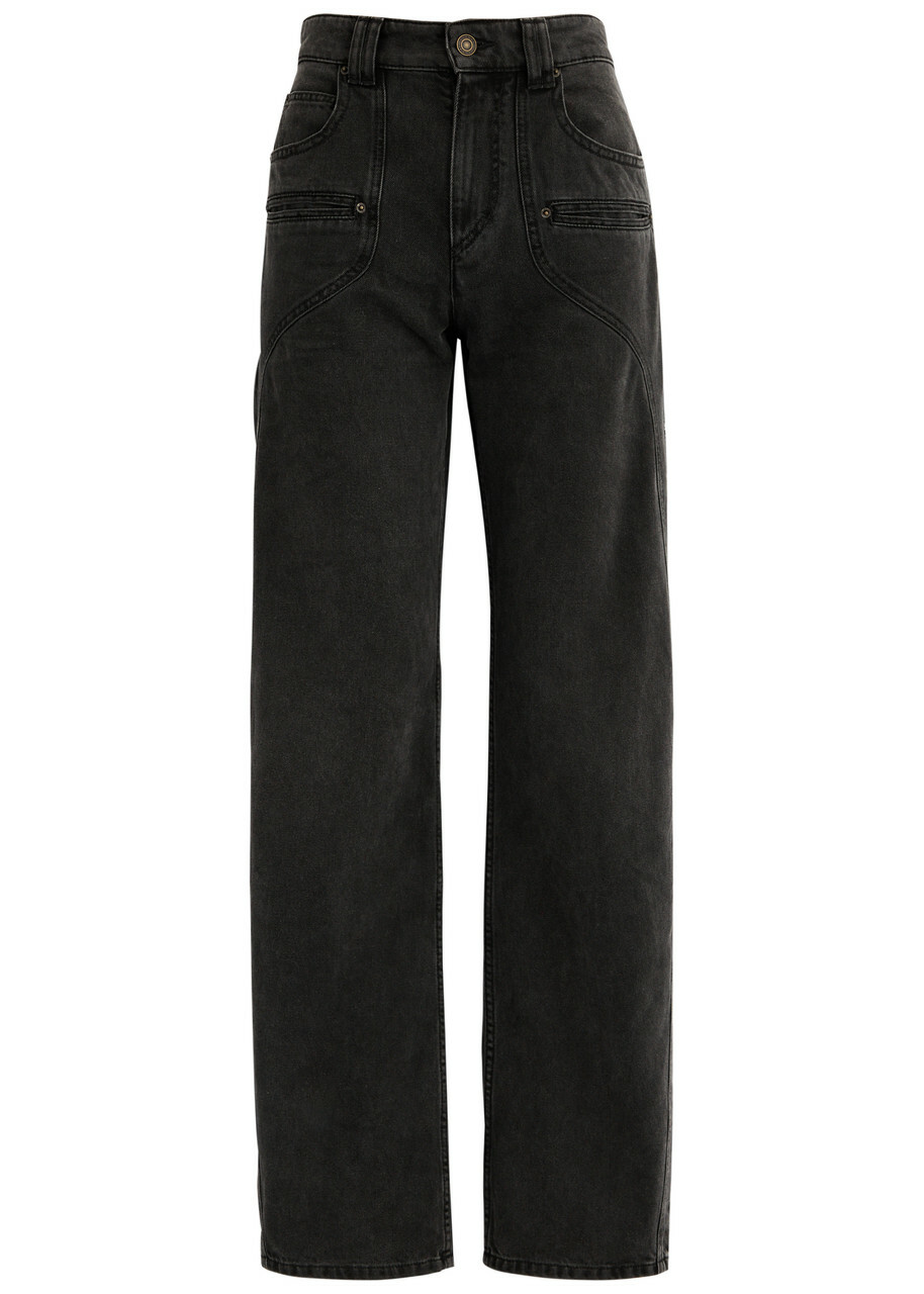 【送料&関税込】Isabel Marant betiane Straight Jeans ISABEL MARANT Betiane high-rise straight-leg jeans | NET-A