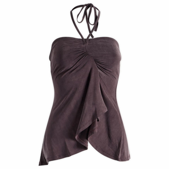 Photo: Peachy Den Women's Nia Kylie Halter Top in Chocolate