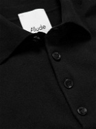 Allude - Cotton and Cashmere-Blend Polo Shirt - Black