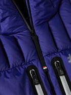 Moncler Grenoble - Monthey Logo-Print Quilted Ripstop Hooded Down Ski Jacket - Blue