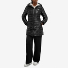Rains Women's Lohja Long Curve Puffer Jacket in Night