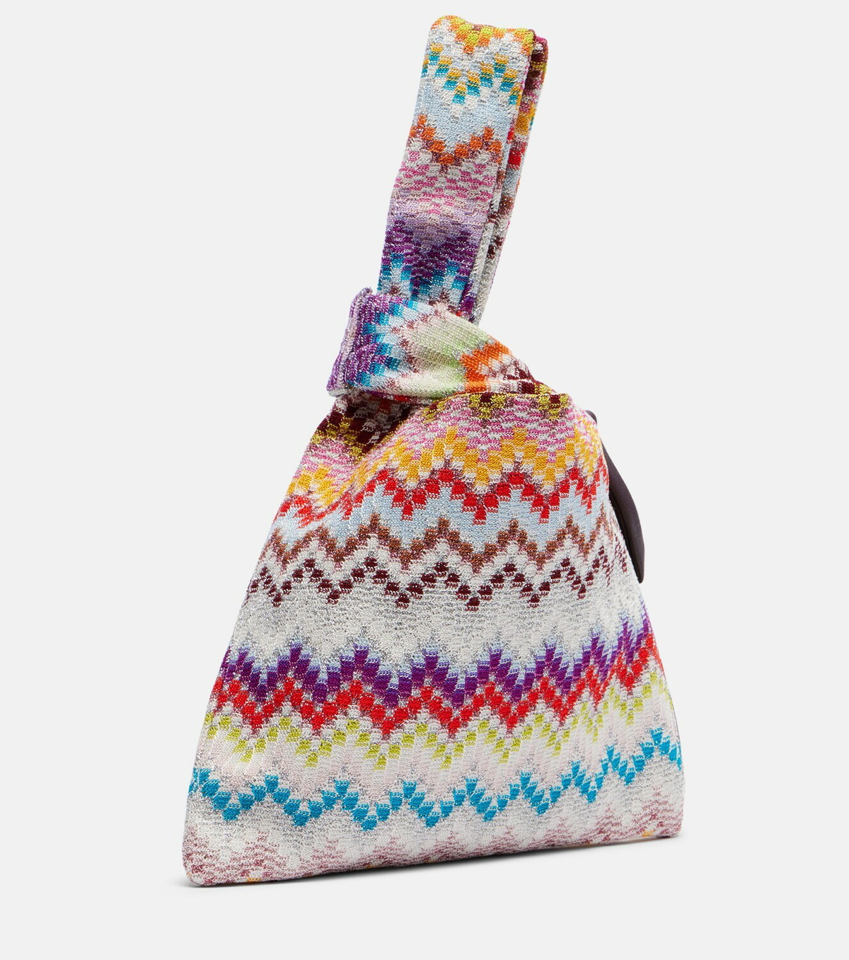 Missoni Zigzag Small jacquard top-handle bag