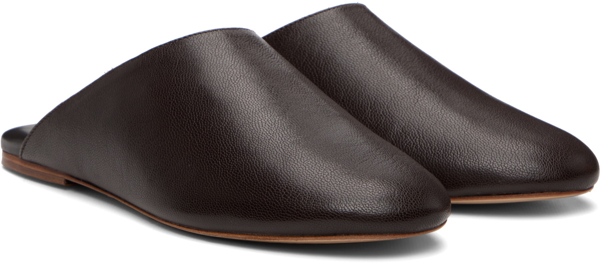 A.P.C. Brown 'Les Mules' Slip-on Loafers