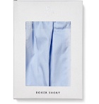 Sunspel - Cotton Boxer Shorts - Men - Light blue