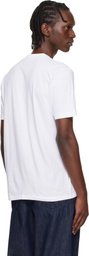 Hugo White Regular-Fit Logo-Print T-shirt