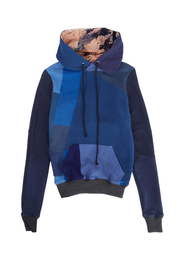 Photo: DRx FARMAxY FOR LN-CC Monochromatic Deconstructed Panelling Hooded Sweatshirt
