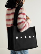 Marni - Logo-Print Canvas Tote Bag