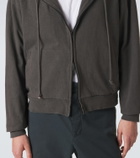 The Row Mabon cotton jersey zip-up hoodie