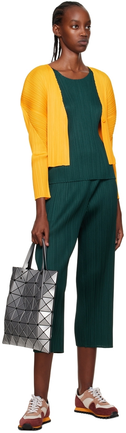 Pleats Please Issey Miyake Yellow Monthly Colors August Cardigan