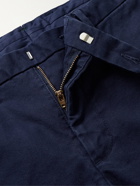 SID MASHBURN - Garment-Dyed Cotton-Canvas Shorts - Blue