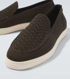 Giorgio Armani Asv jacquard slip-on shoes