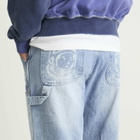 Billionaire Boys Club Men's Diamonds & Dollars Denim Pant in Light Wash Blue