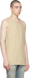 John Elliott Beige Rugby Tank Top