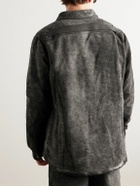 DRKSHDW by Rick Owens - Padded Garment-Dyed Cotton-Moleskin Overshirt - Gray