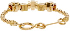 IN GOLD WE TRUST PARIS SSENSE Exclusive Gold 'AI' Bracelet
