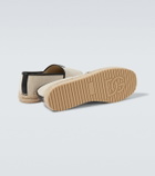 Dolce&Gabbana DG Leather-trimmed espadrille sandals