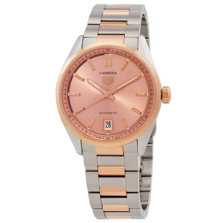 Photo: Tag Heuer Carrera GMT Automatic Pink Dial Unisex Watch WBN2350-BD0000