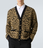 Valentino Jacquard virgin wool cardigan
