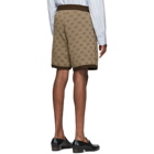 Gucci Brown Knit GG Shorts