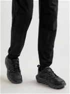 Hoka One One - Anacapa Leather-Trimmed GORE-TEX Mesh Running Sneakers - Black