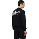 Off-White Black 'OW' Shared Logo Knit Crewneck Sweater