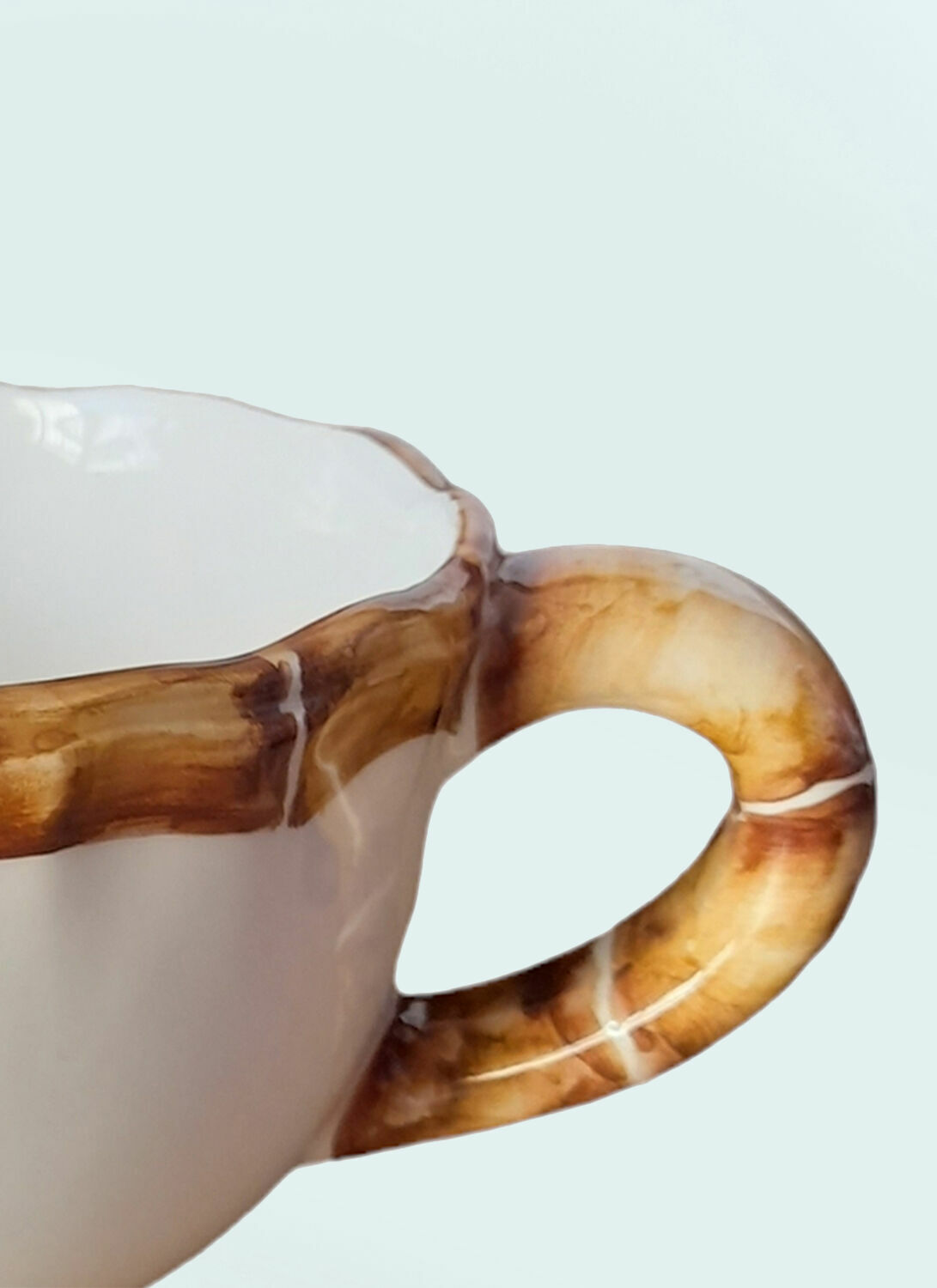Les-Ottomans Set Of Two Bamboo Cappuccino Cups