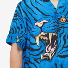 Wacko Maria Men's Tim Lehi Tiger Vacation Shirt in Blue