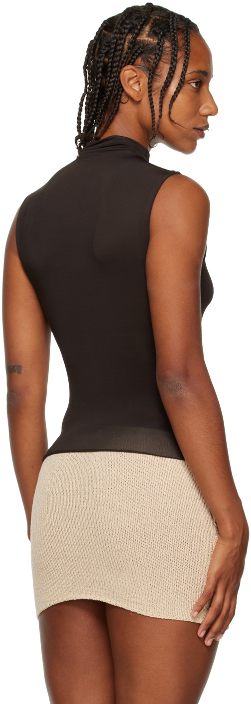 paloma wool ブラウン ホルターネック タンクトップ MOPIT-Brown halter cupro top – paloma wool