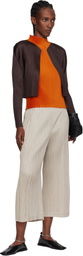 PLEATS PLEASE ISSEY MIYAKE Orange Mist July Tank Top