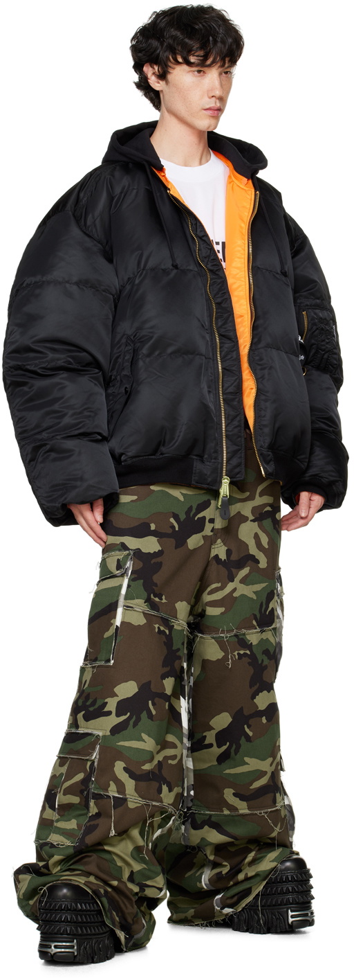 COTTON CARGO PANTS CAMO_KHAKI main image 1