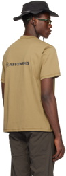 AFFXWRKS Khaki Printed T-Shirt