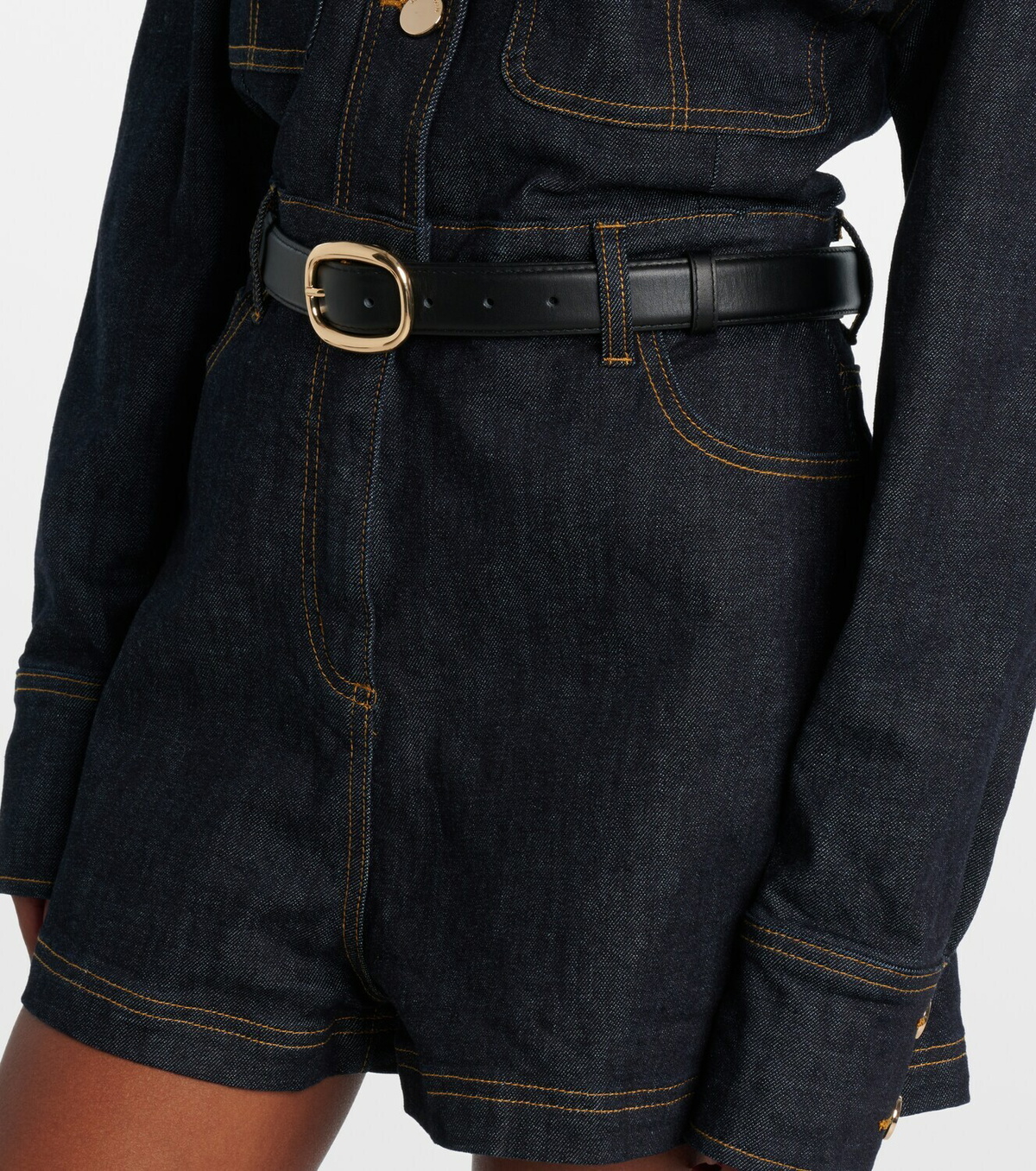 Self-Portrait Denim romper