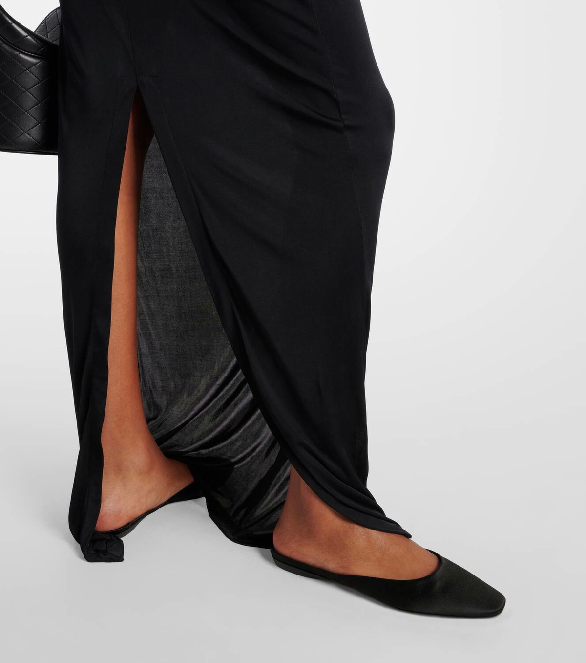 Saint Laurent Lido satin crêpe flats Saint Laurent