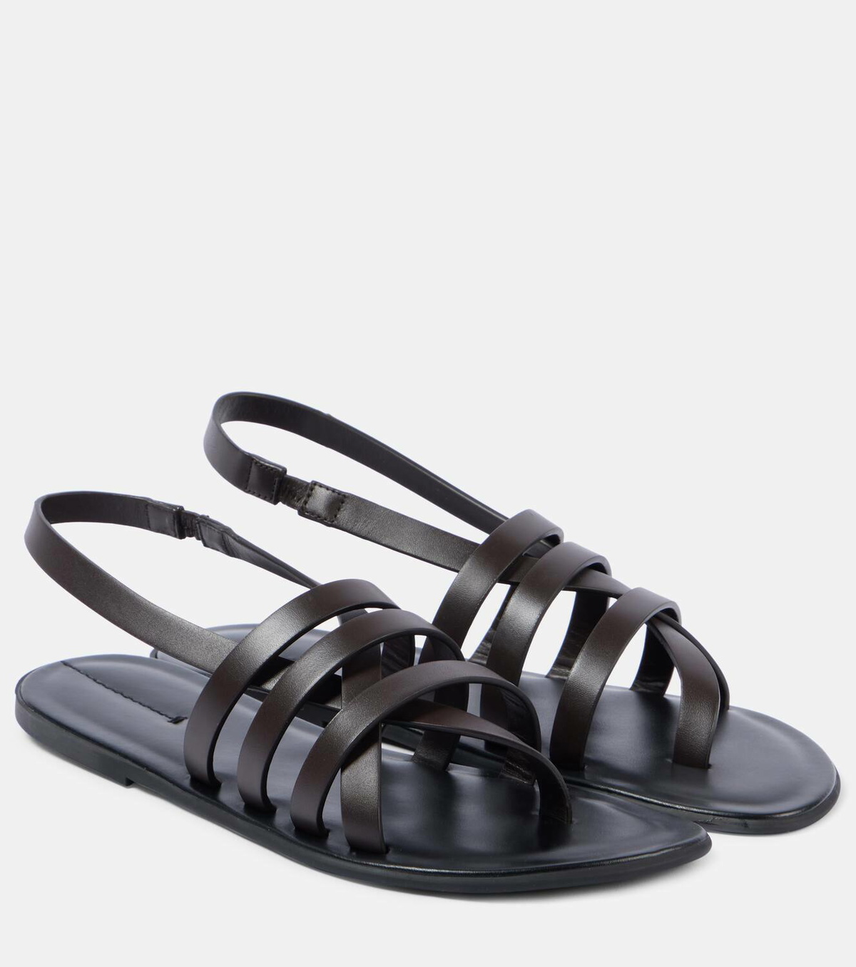 The Row◆Line Sandal in Leather 10mm The Row Line Strappy Leather Sandals | Saks Fifth Avenue