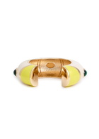 Jacquemus Le Bracelet Rayures Enamelled Cuff - Multicoloured 1 - One Size