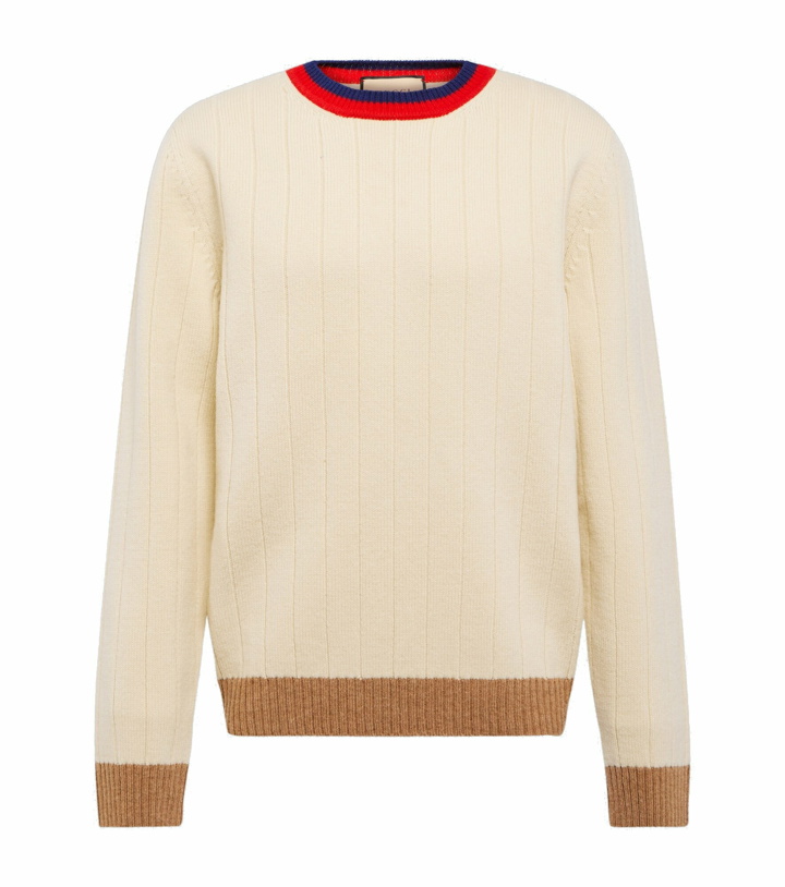 Photo: Gucci - Ribbed-knit wool sweater