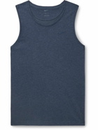 Nike Training - Primary Logo-Embroidered Cotton-Blend Dri-FIT Tank Top - Blue