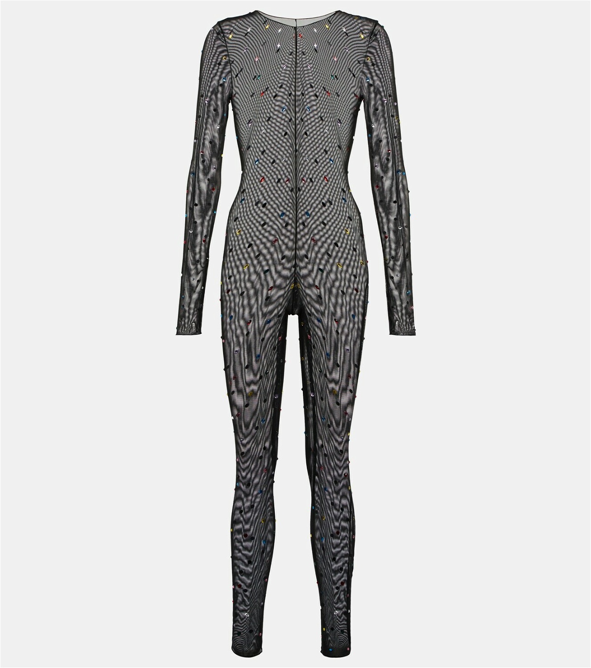 Oseree - Embellished tulle bodysuit