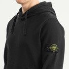 Stone Island Men's Garment Dyed Hoodie in Black