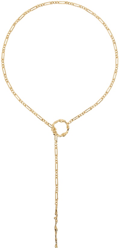 Photo: FARIS Gold Lava Lariat Necklace
