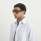 Bottega Veneta Eyewear Bottega Veneta BV1345S Sunglasses in Havana/Brown 