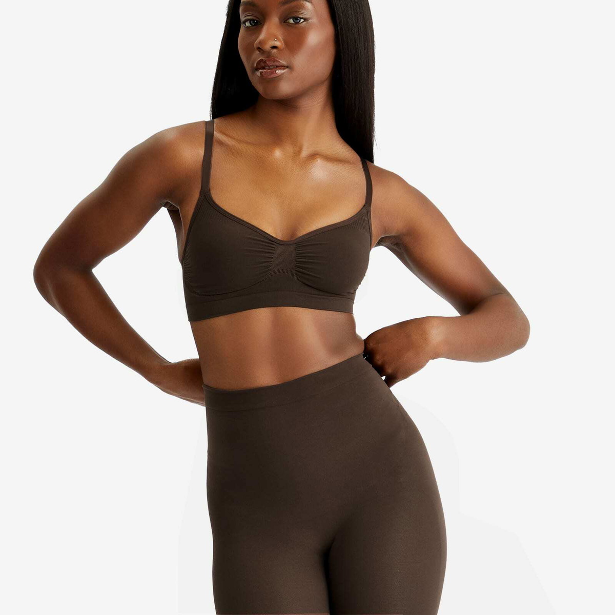 SKIMS Women's Seamless Sculpt Bralette in Cocoa SKIMS