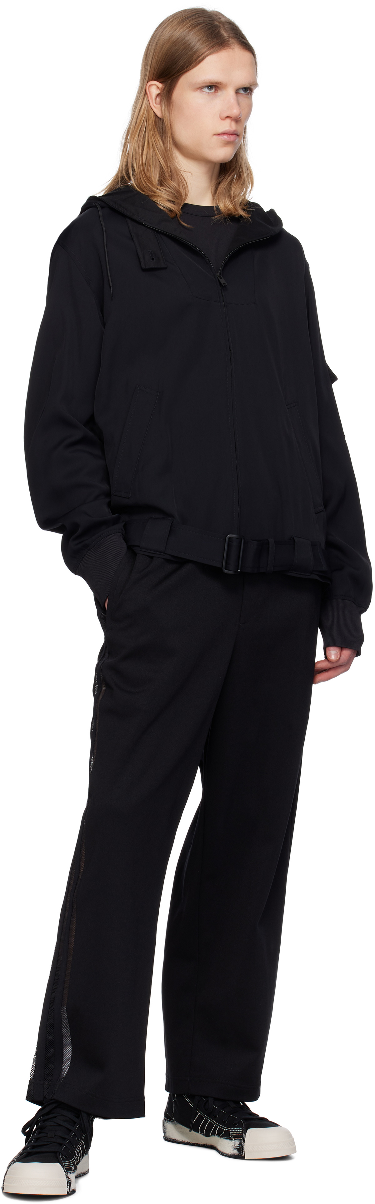 Y-3 Black Mesh TP Sweatpants