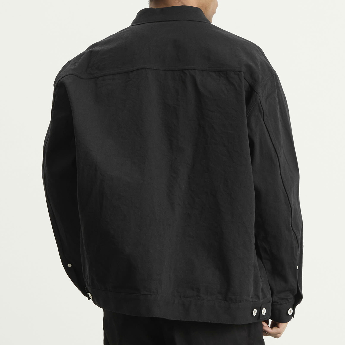 Comme des Garçons Homme Men's Washed Denim Jacket in Black